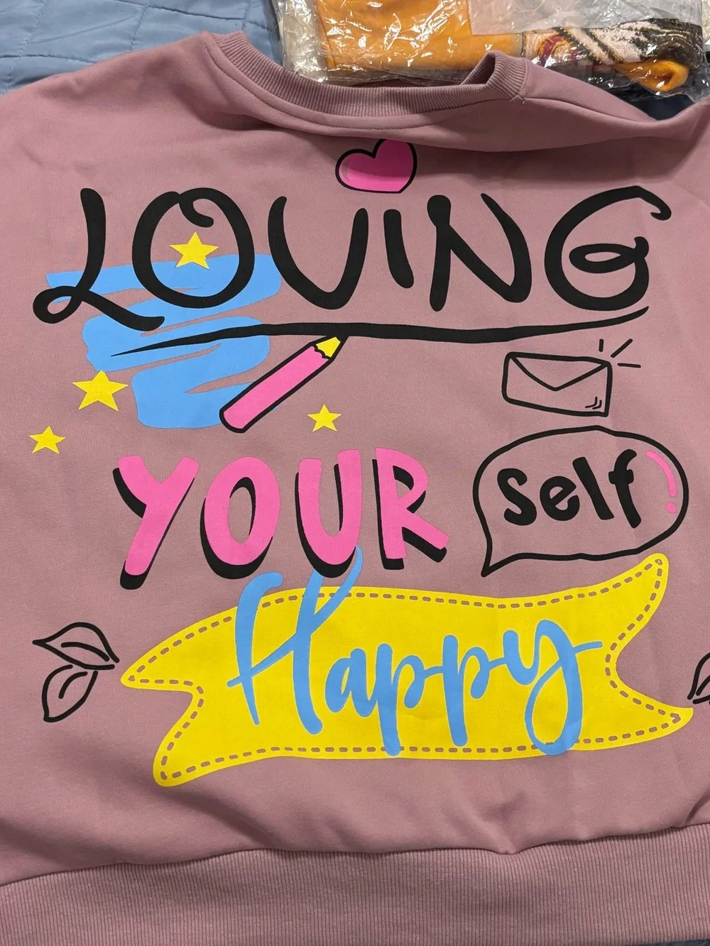 Graphic Tweety Pink Pullover Sweatshirt